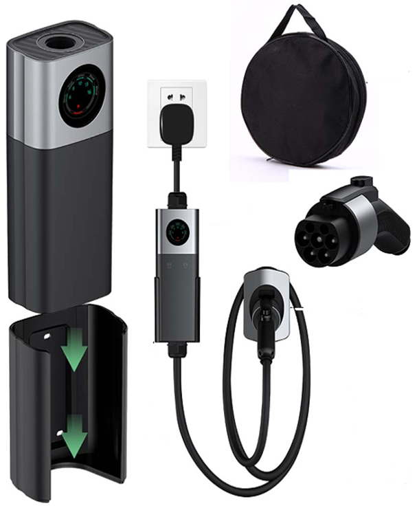 Q20 Portable EV charger level 1 & 2 - J1772